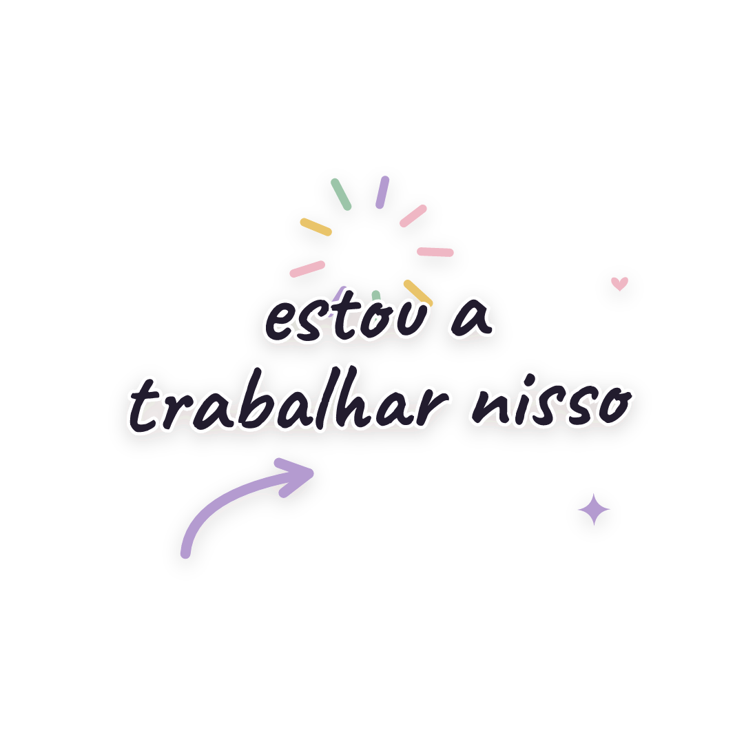 Sticker: estou a trabalhar nisso