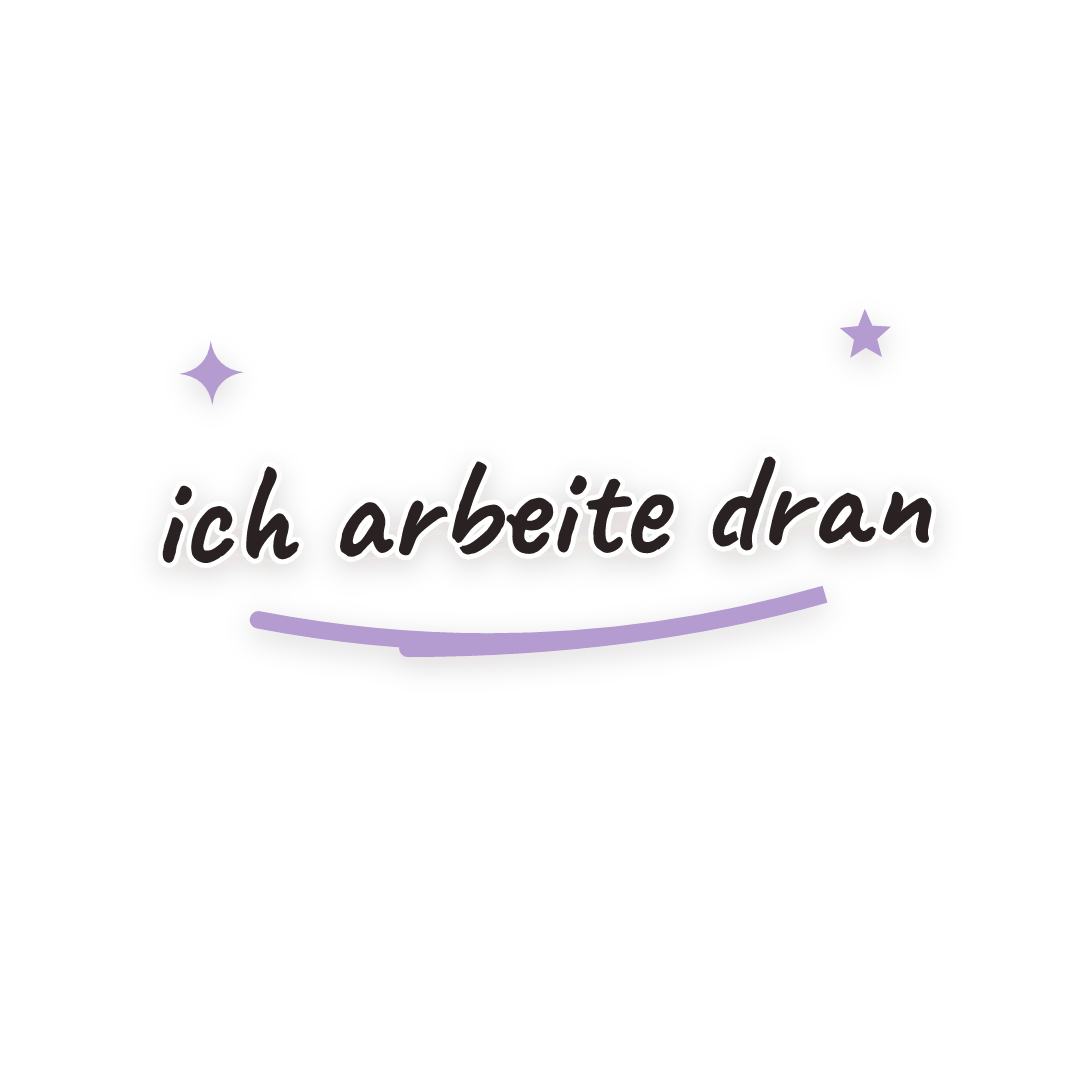 Sticker: ich arbeite dran