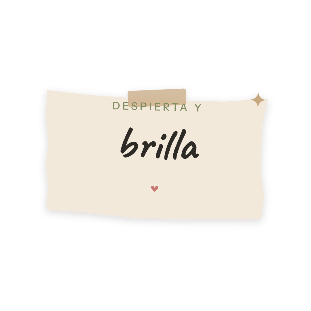 Sticker: despierta y brilla