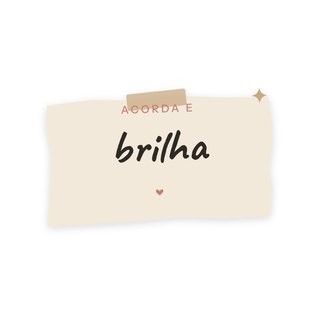Sticker: acorda e brilha