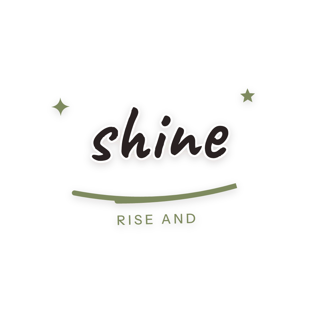 Sticker: rise and shine