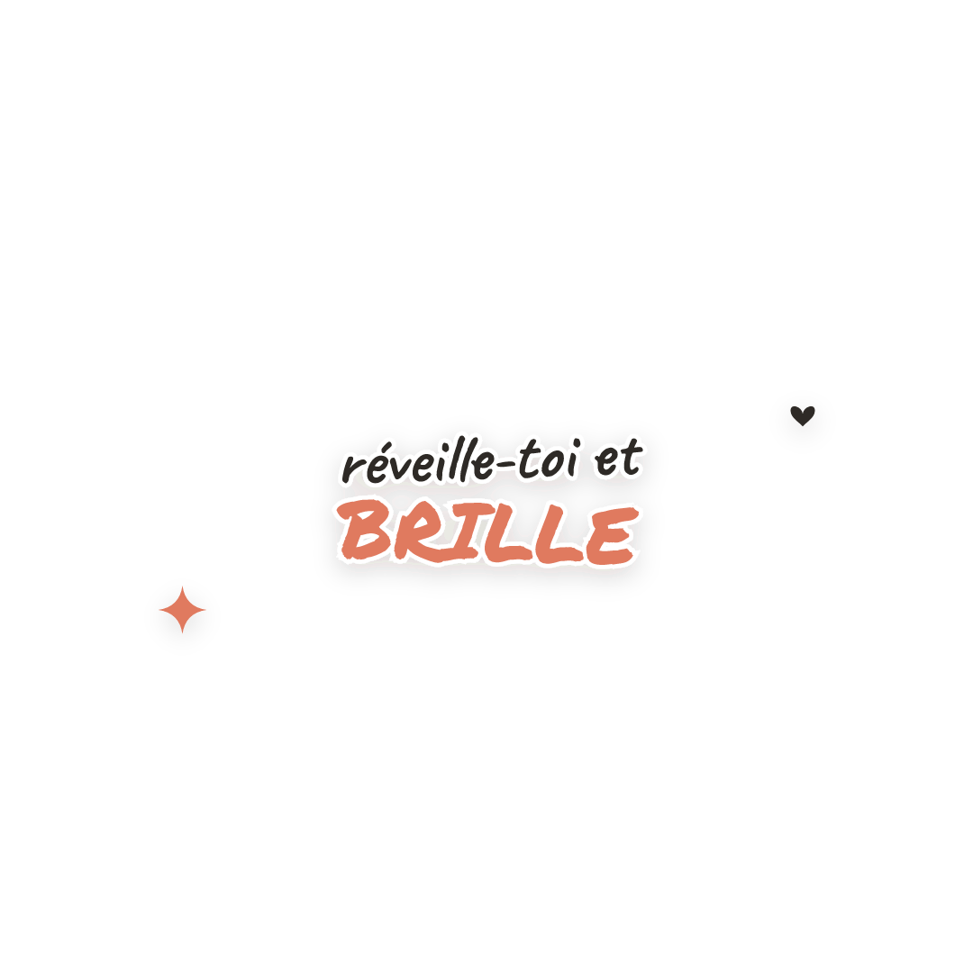 Sticker: réveille-toi et brille