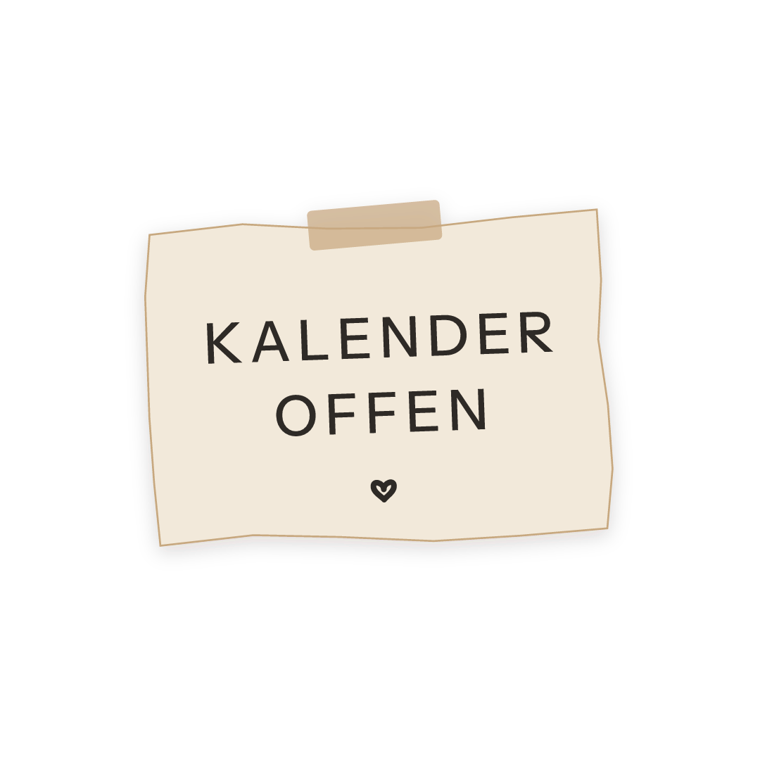 Sticker: kalender offen