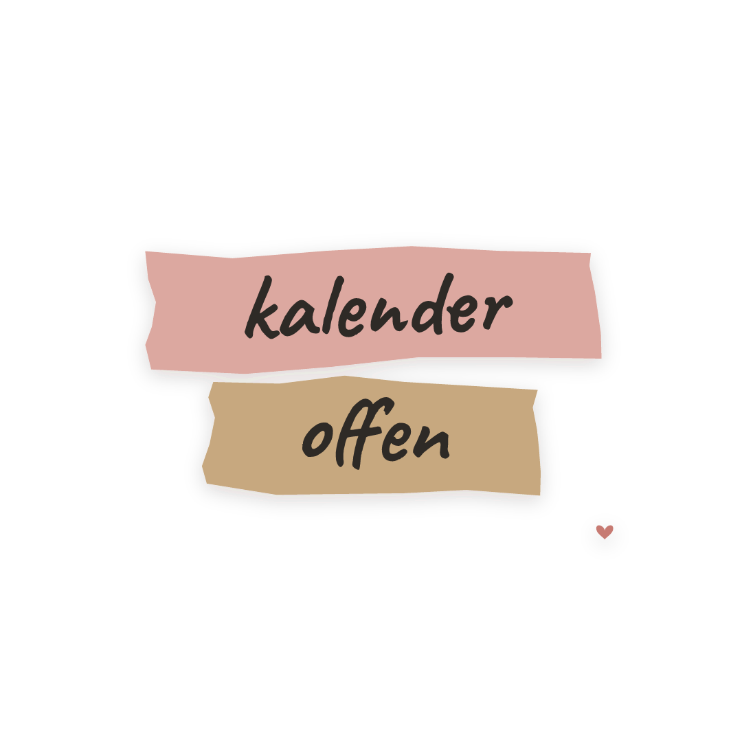 Sticker: kalender offen