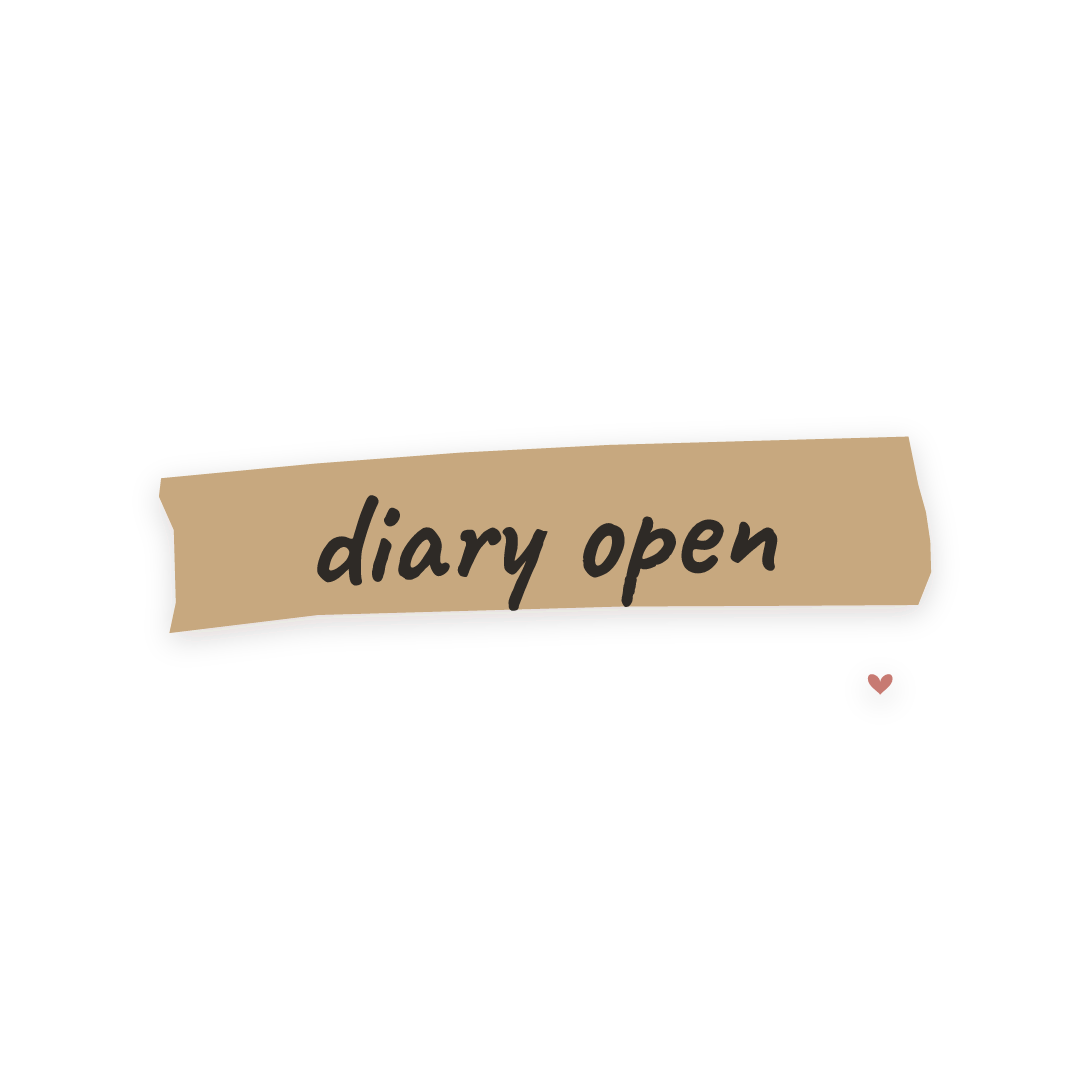 Sticker: diary open