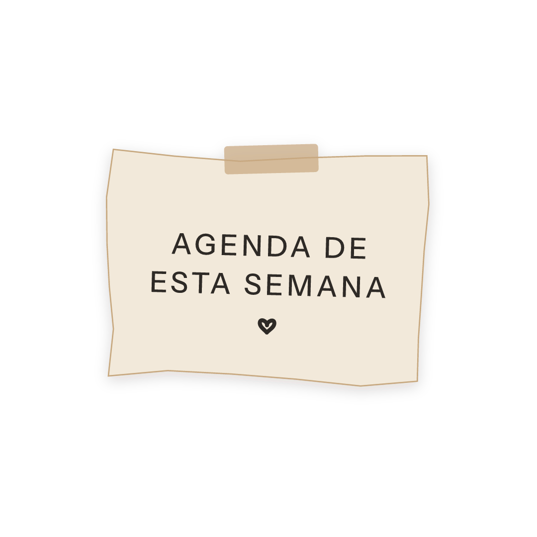 Sticker: agenda de esta semana