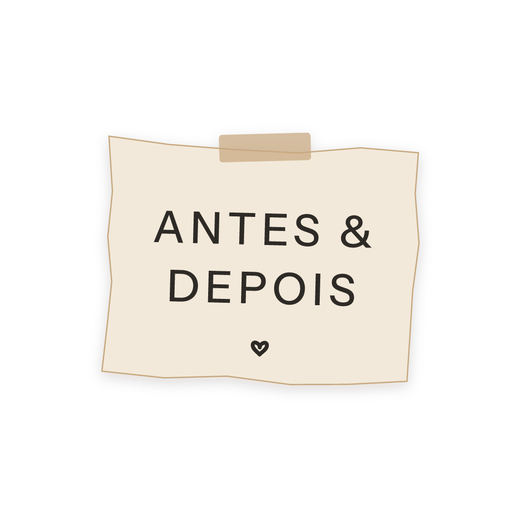 Sticker: antes & depois