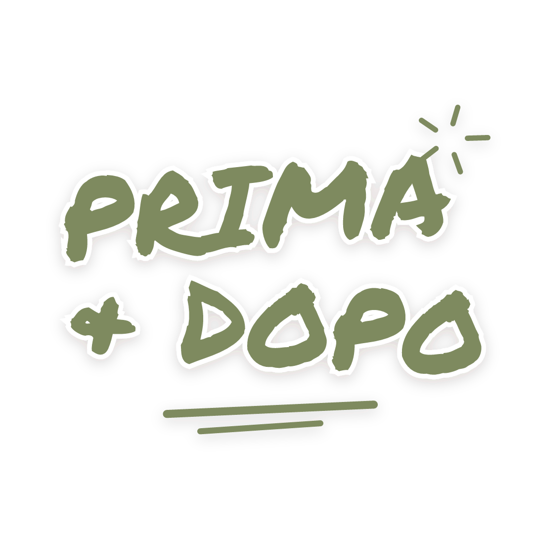 Sticker: prima & dopo