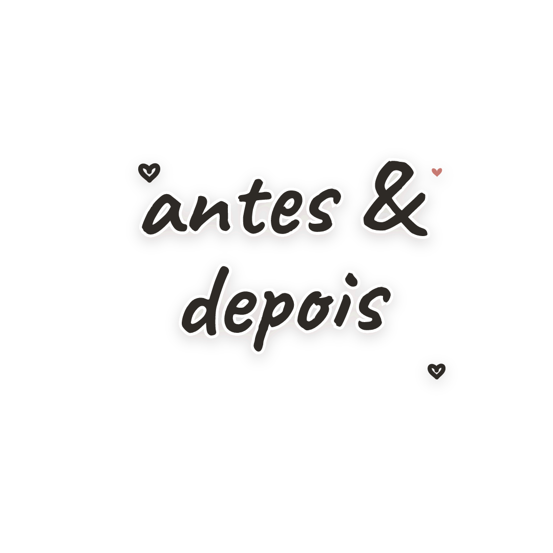 Sticker: antes & depois