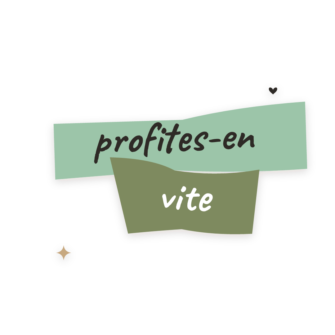 Sticker: profites-en vite