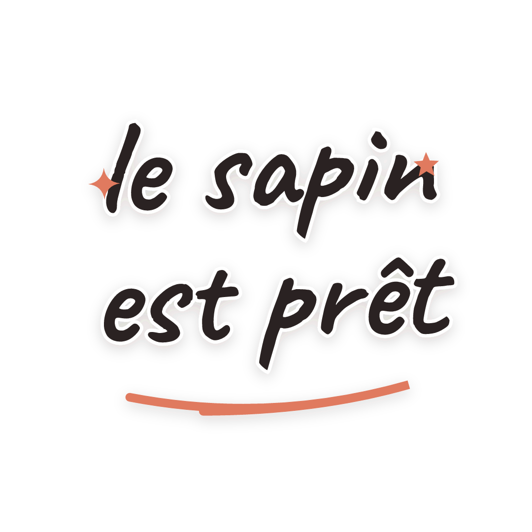 Sticker: le sapin est prêt