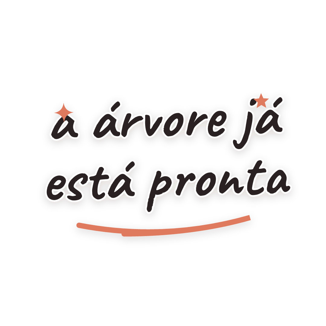 Sticker: a árvore já está pronta