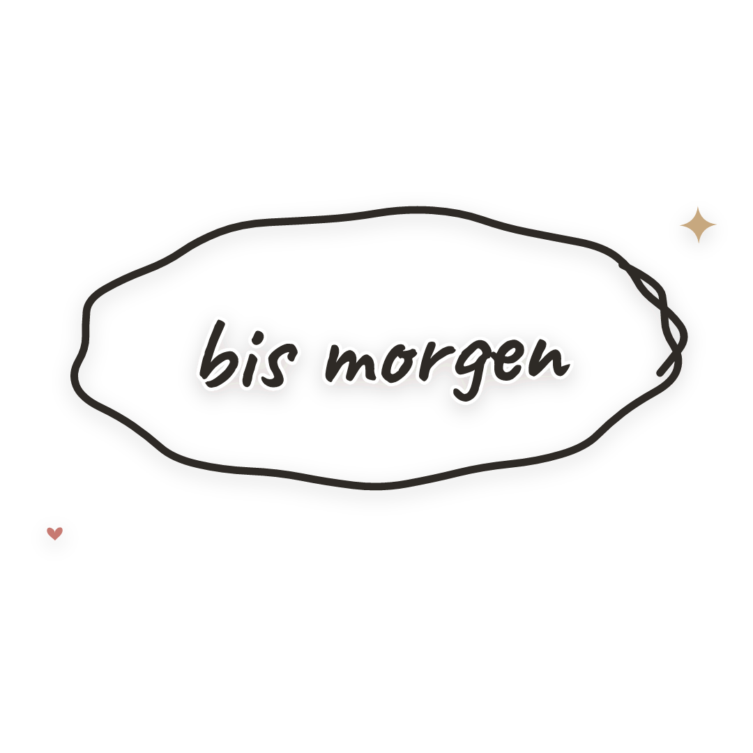 Sticker: bis morgen