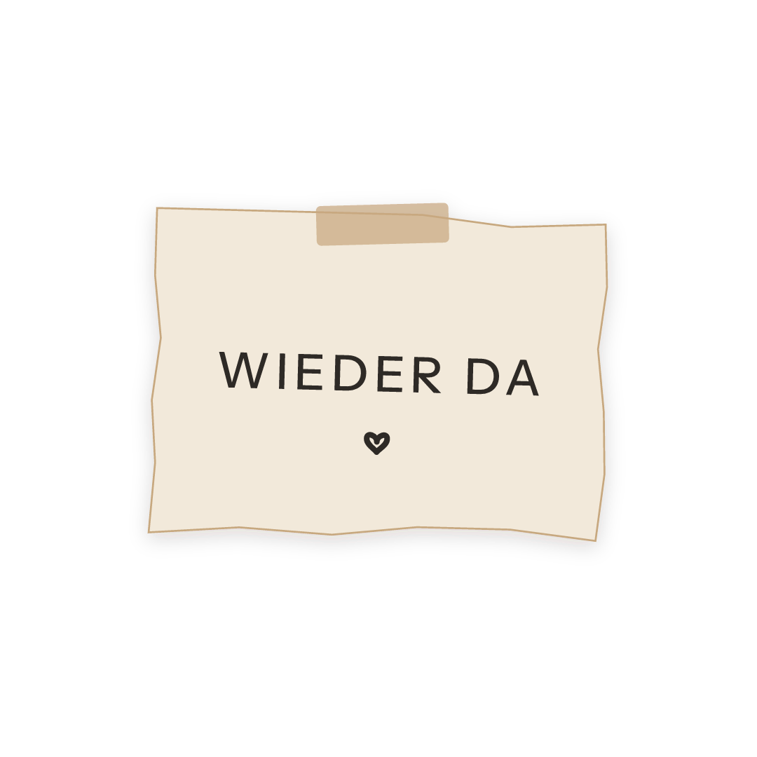 Sticker: wieder da