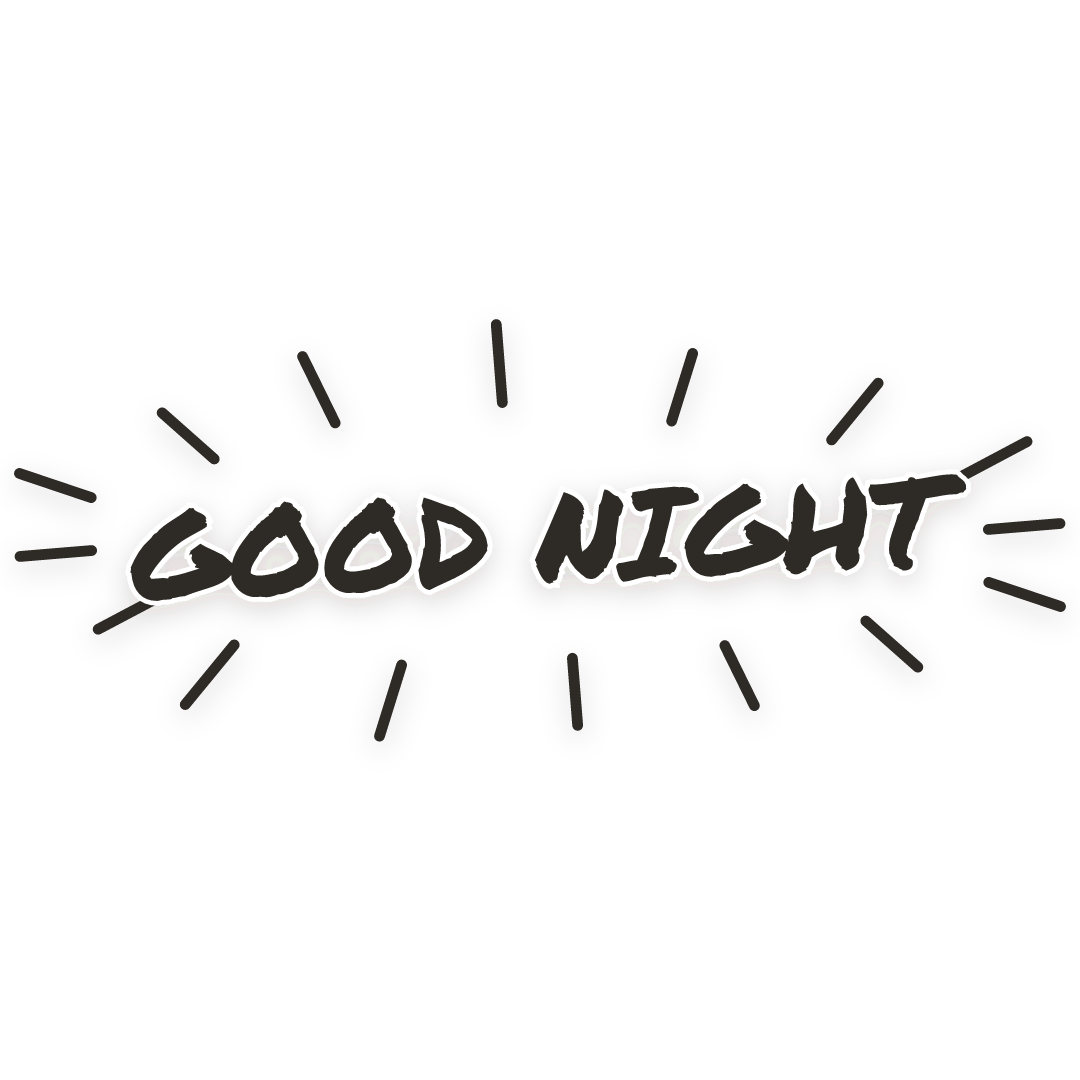 Sticker: good night