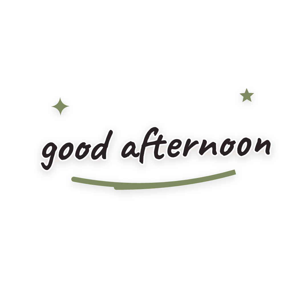 Sticker: good afternoon