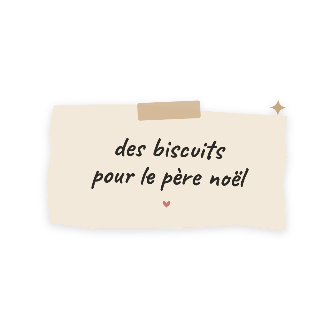 Sticker: des biscuits pour le père noël