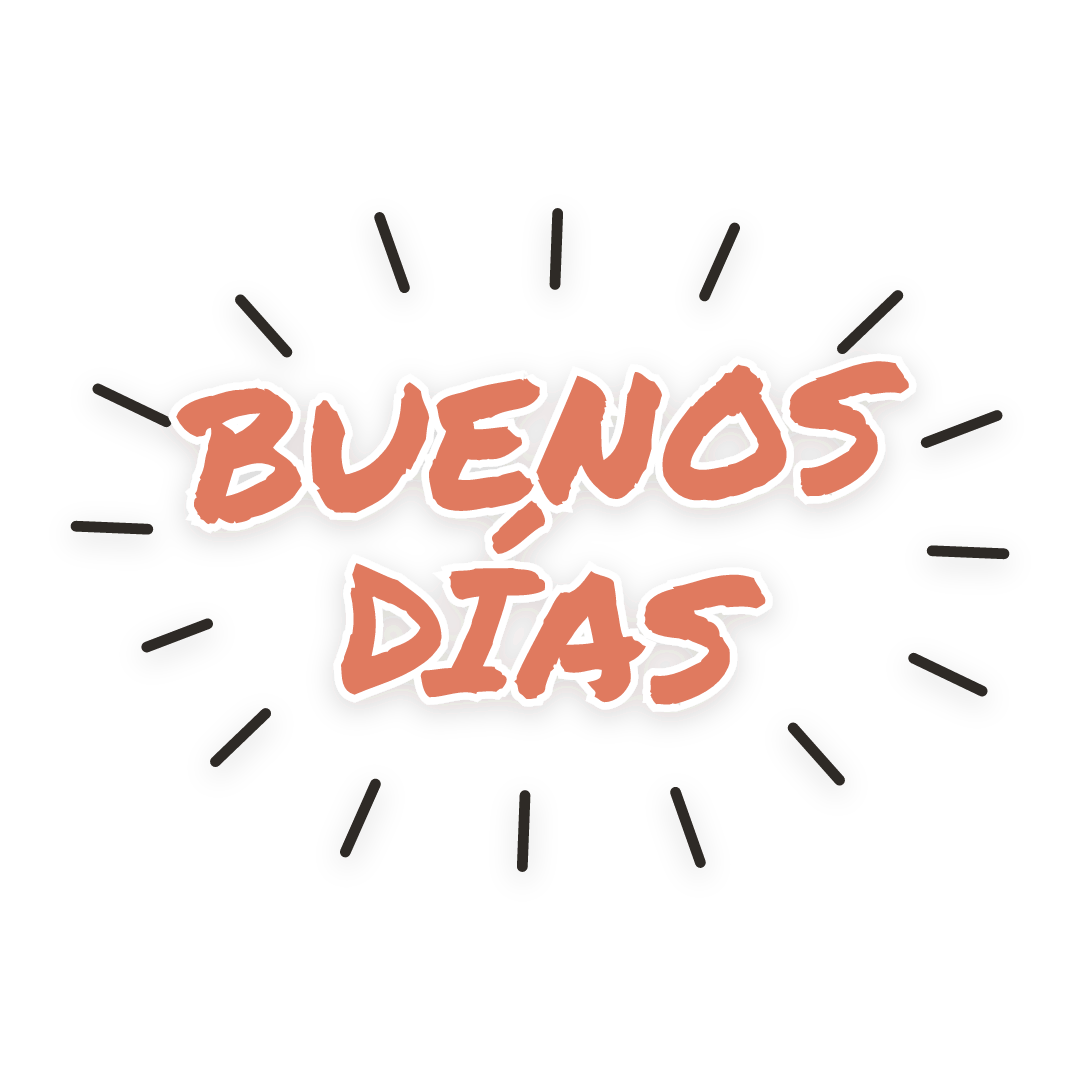 Sticker: buenos días