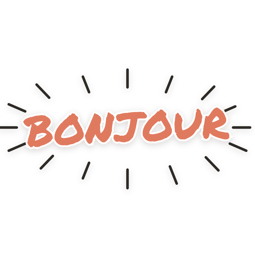 Sticker: bonjour