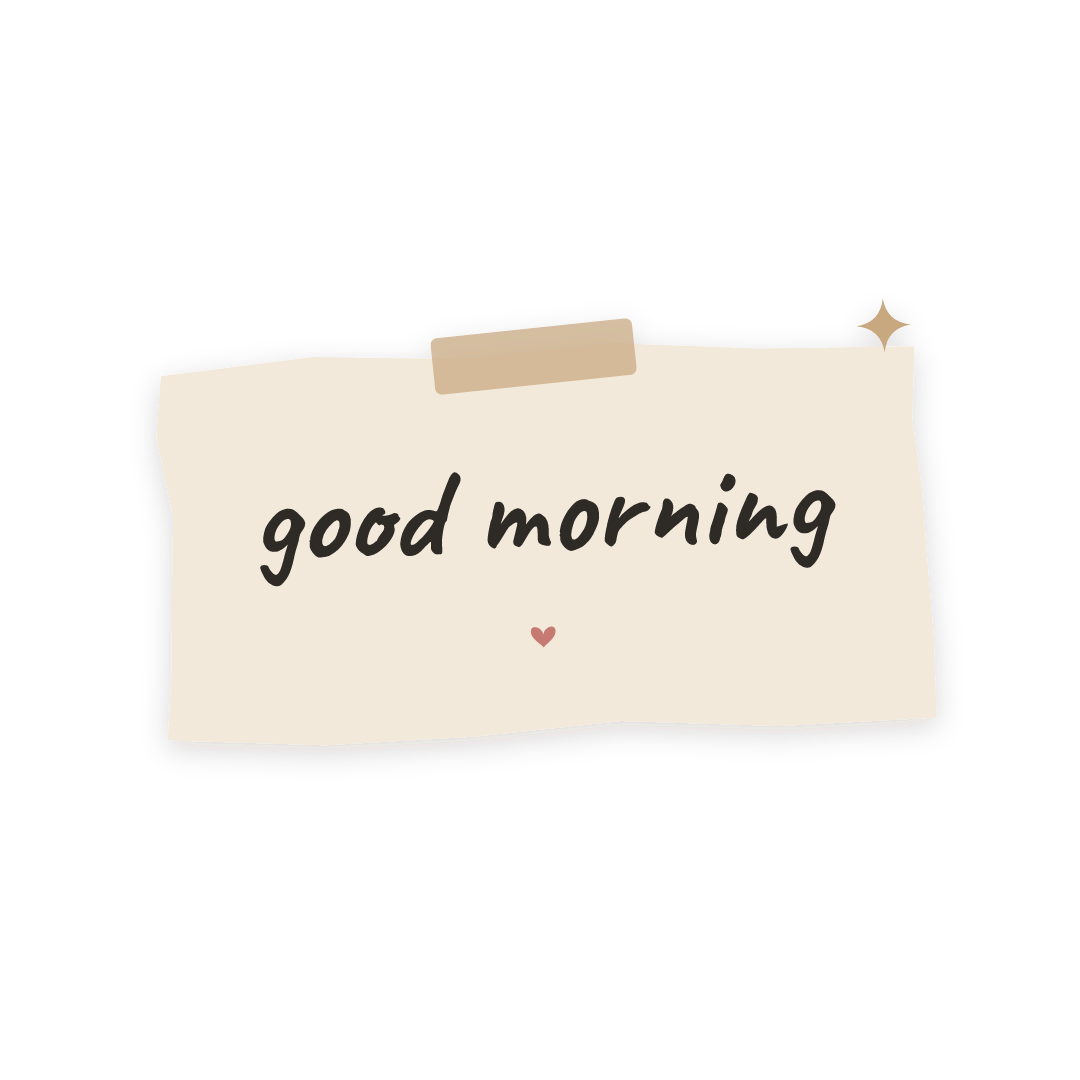 Sticker: good morning
