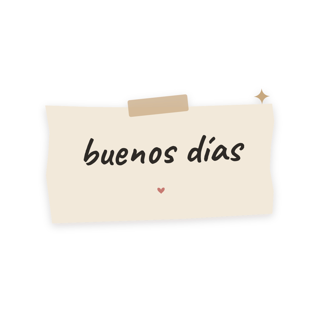 Sticker: buenos días