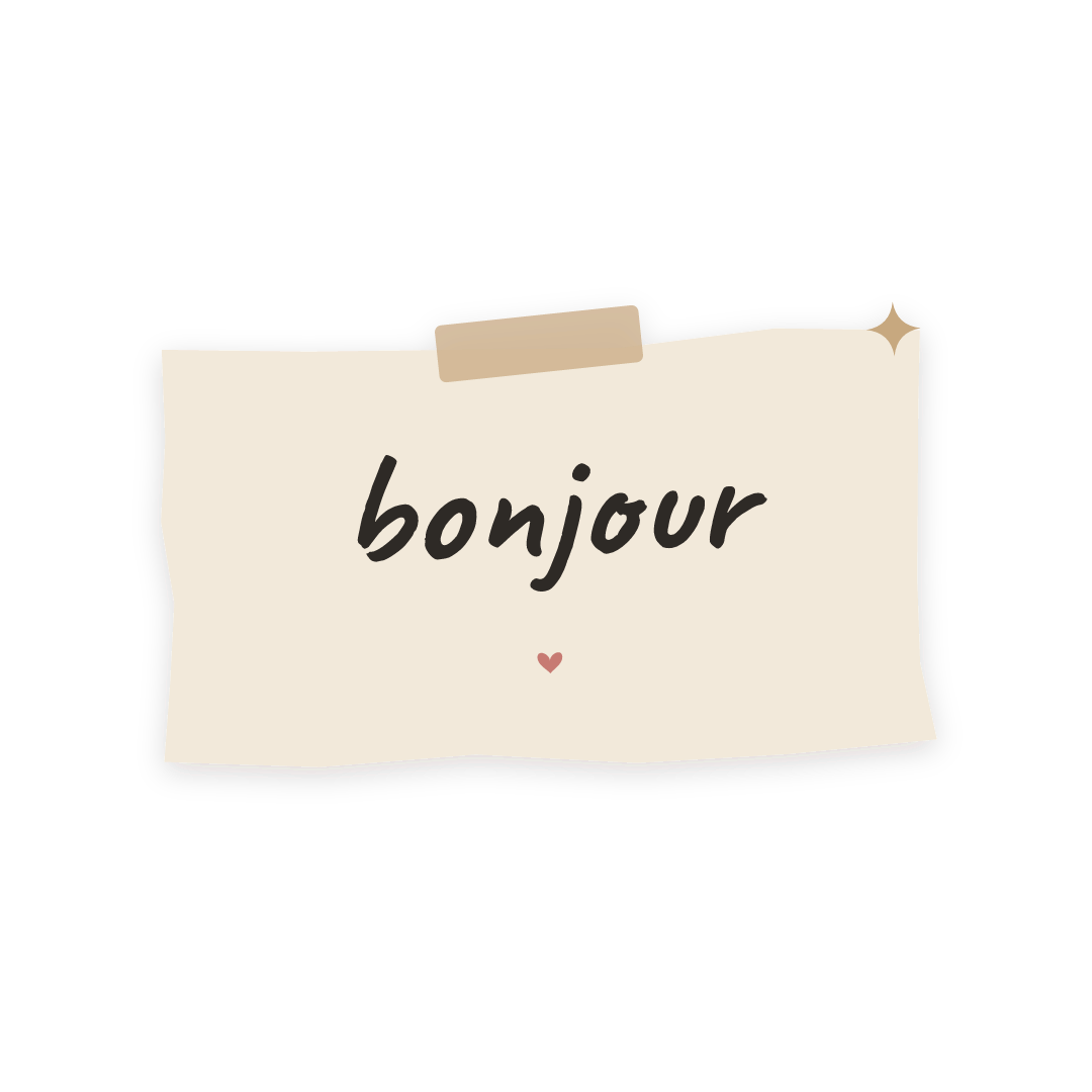 Sticker: bonjour