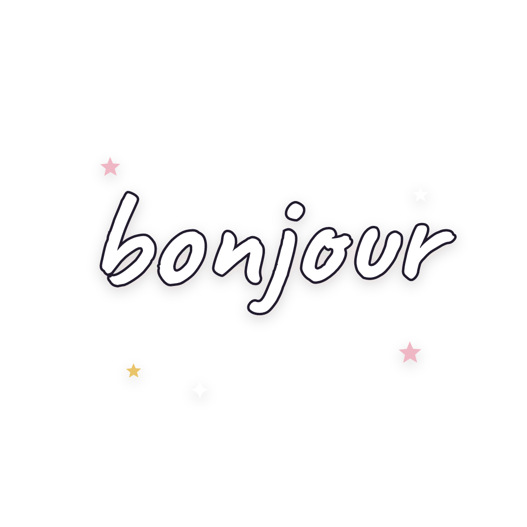 Sticker: bonjour