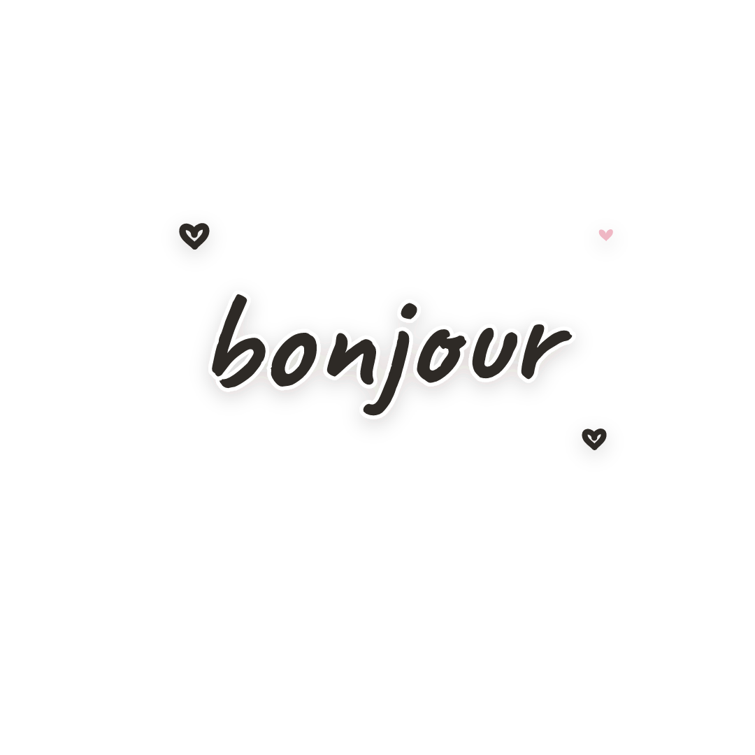 Sticker: bonjour