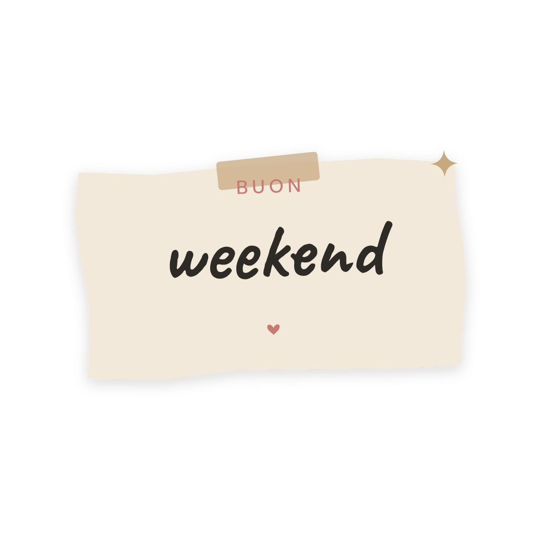 Sticker: buon weekend