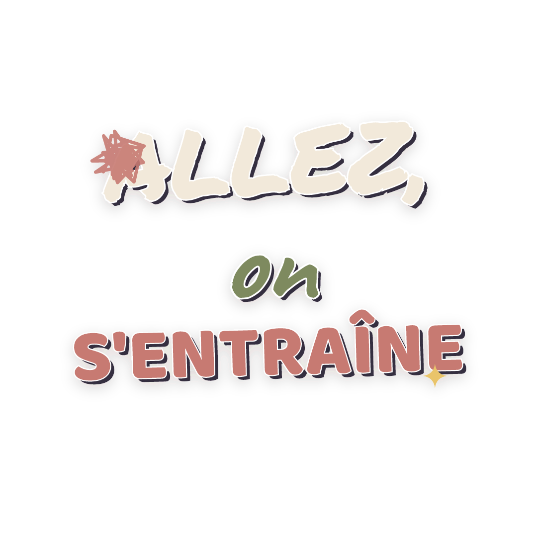 Sticker: allez, on s'entraîne