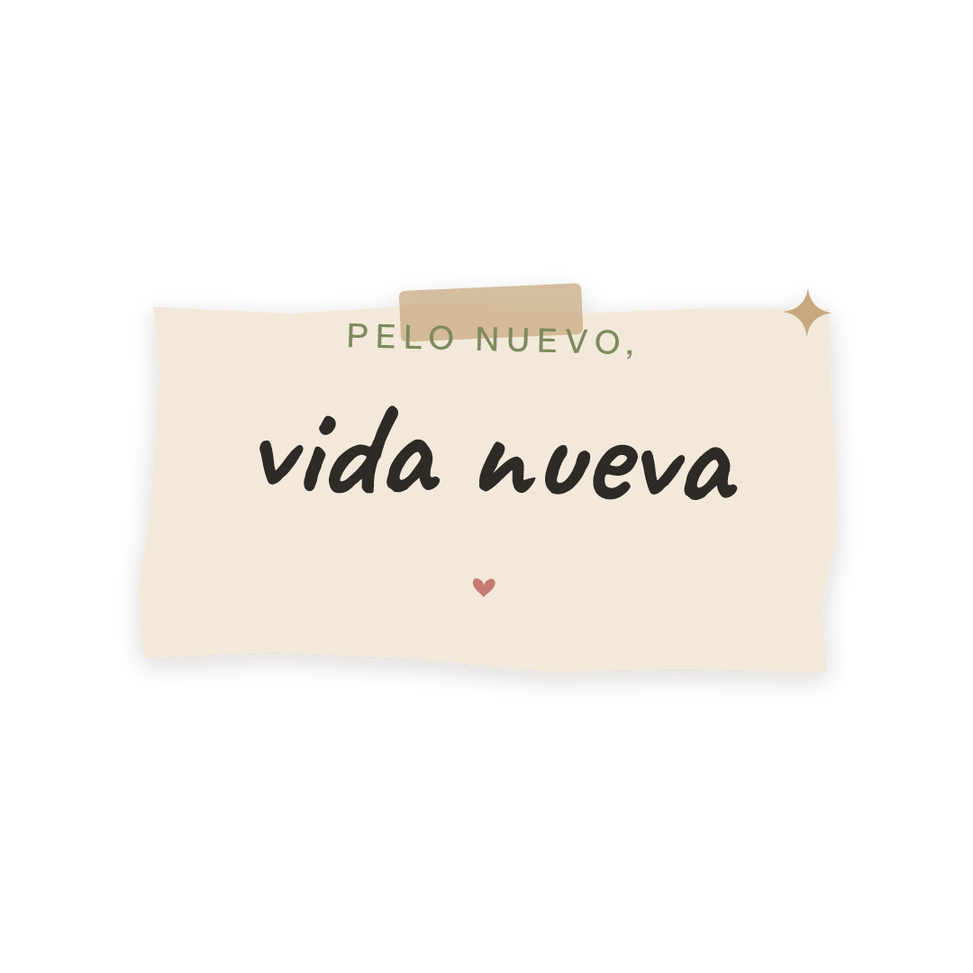 Sticker: pelo nuevo, vida nueva