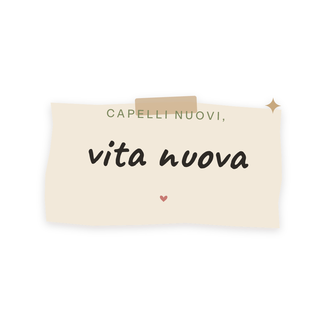 Sticker: capelli nuovi, vita nuova