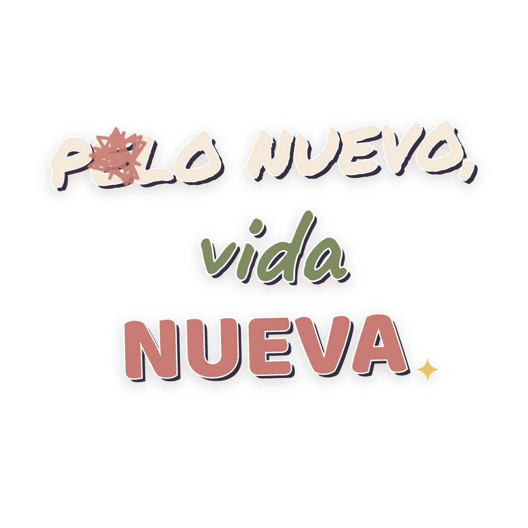 Sticker: pelo nuevo, vida nueva