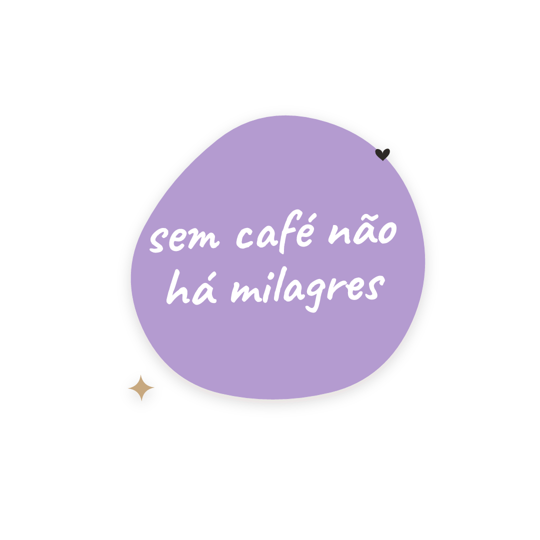 Sticker: sem café não há milagres