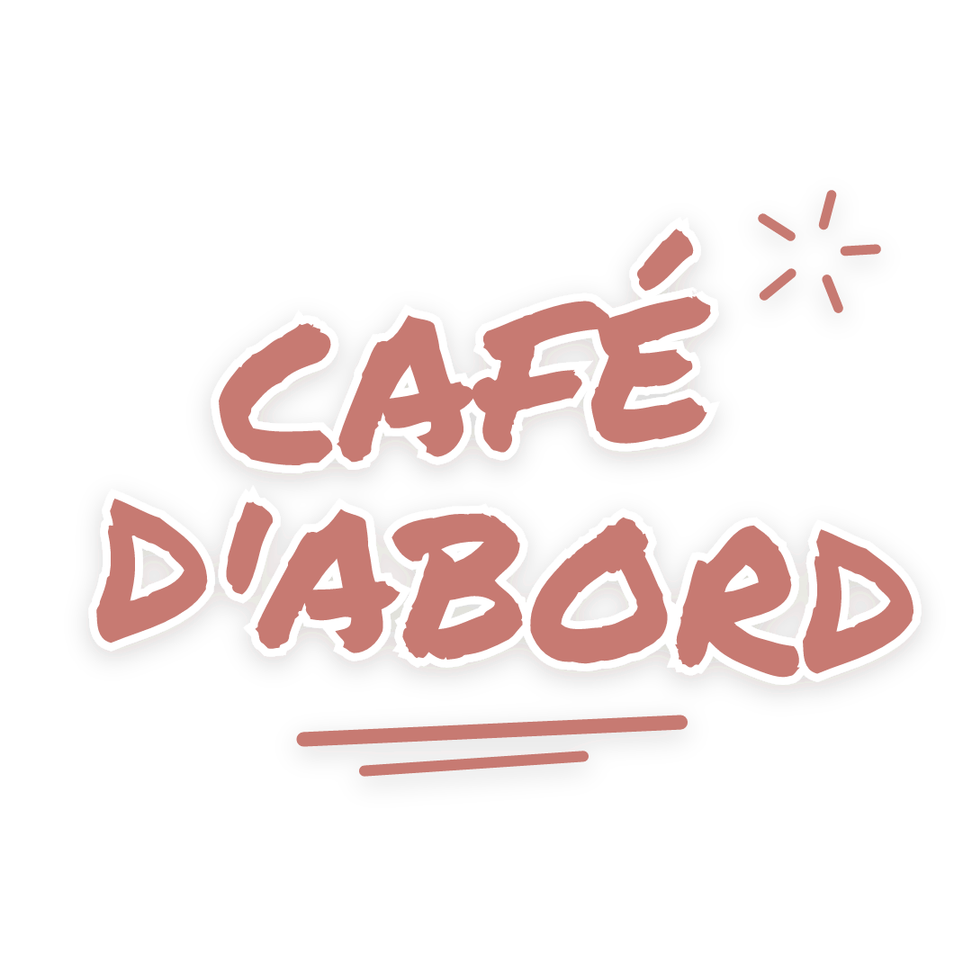 Sticker: café d'abord