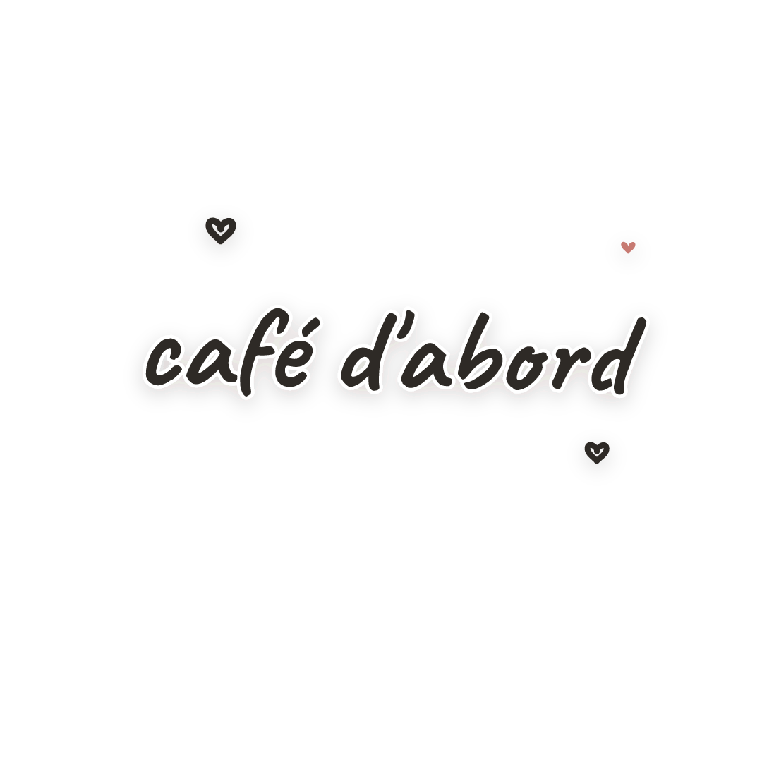Sticker: café d'abord