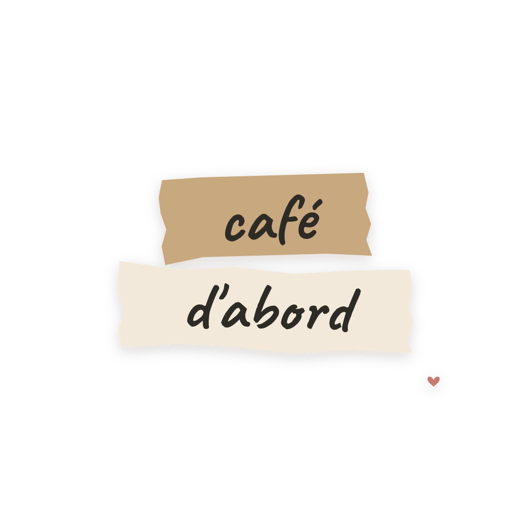 Sticker: café d'abord