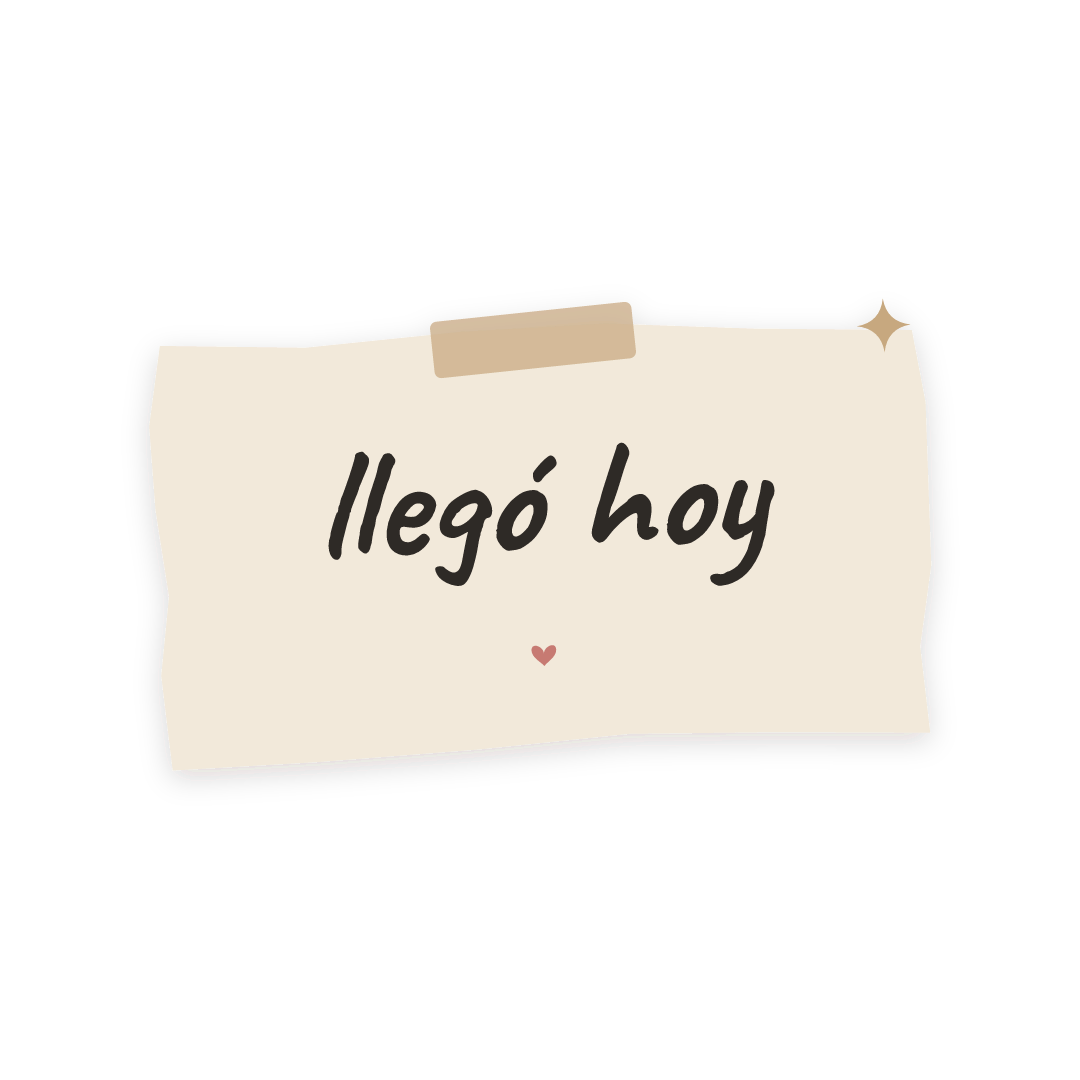 Sticker: llegó hoy