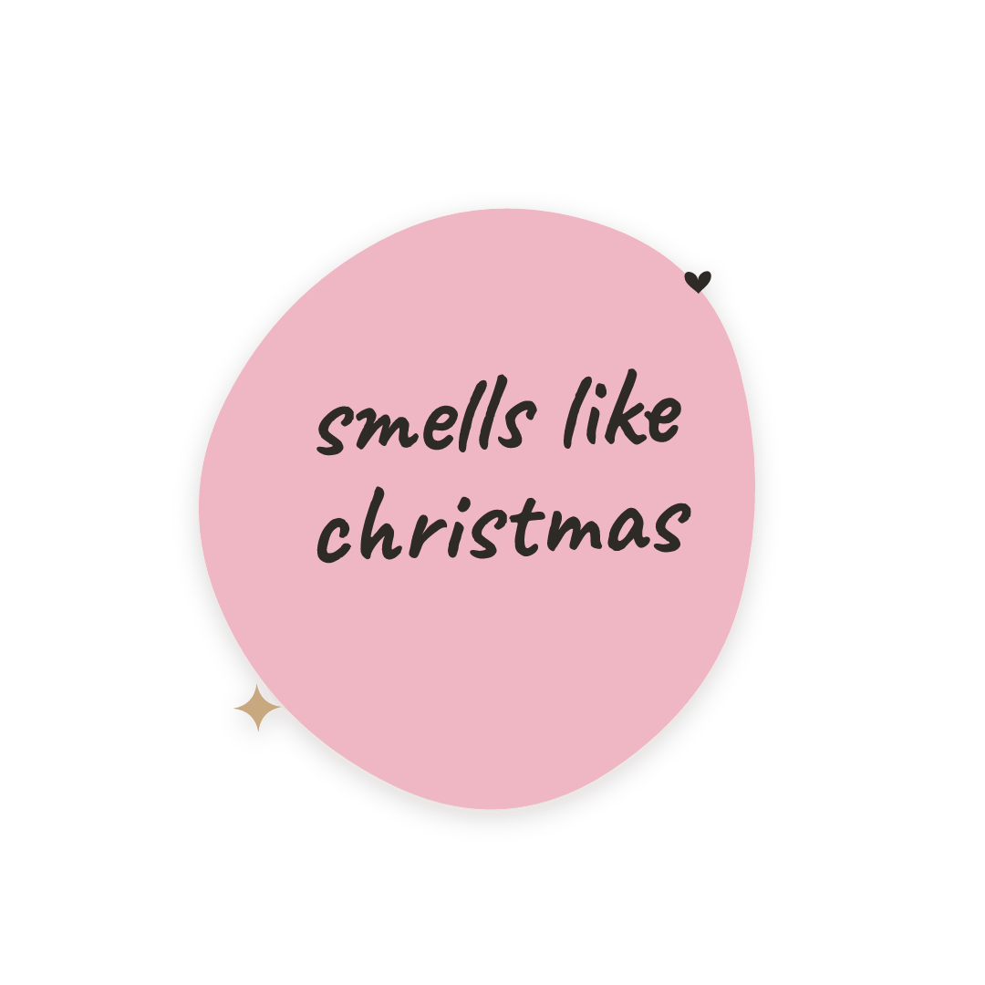 Sticker: smells like christmas