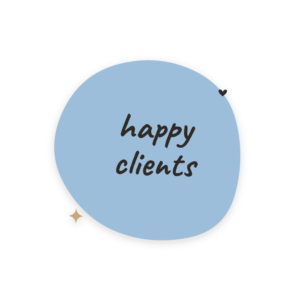 Sticker: happy clients