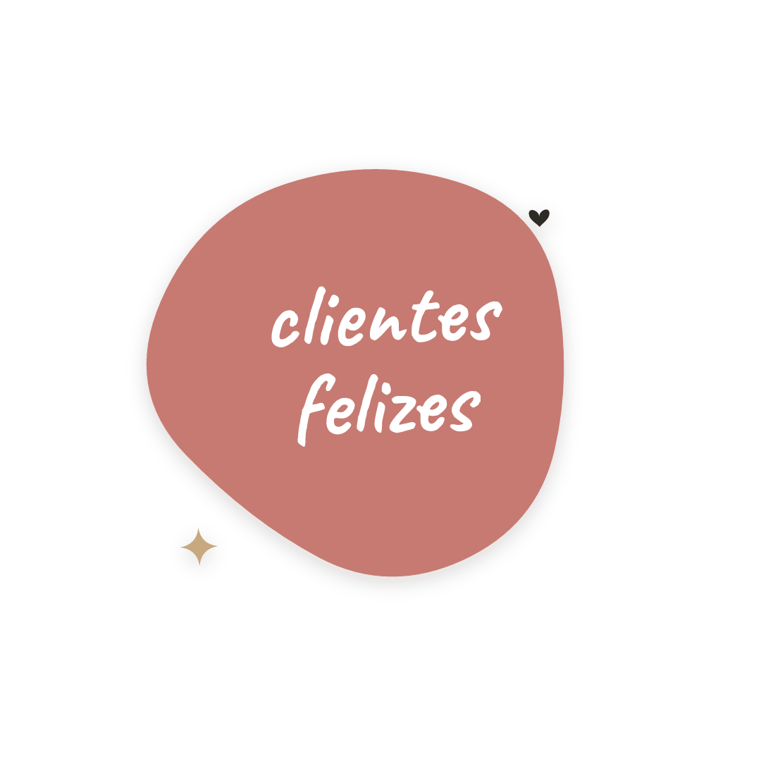Sticker: clientes felizes