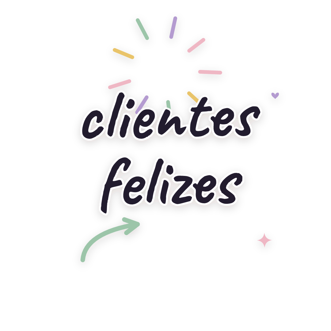 Sticker: clientes felizes