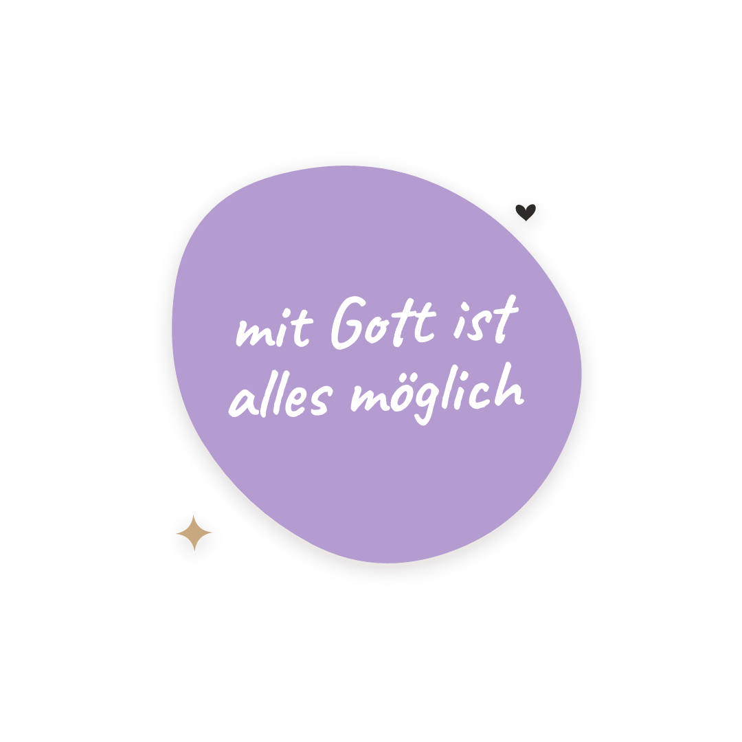 Sticker: mit Gott ist alles möglich