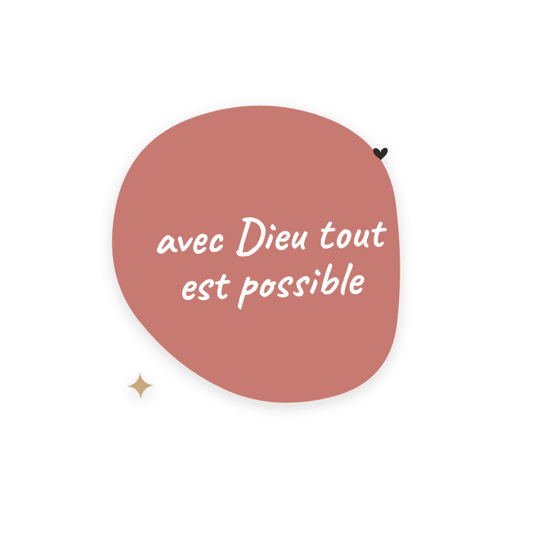 Sticker: avec Dieu tout est possible