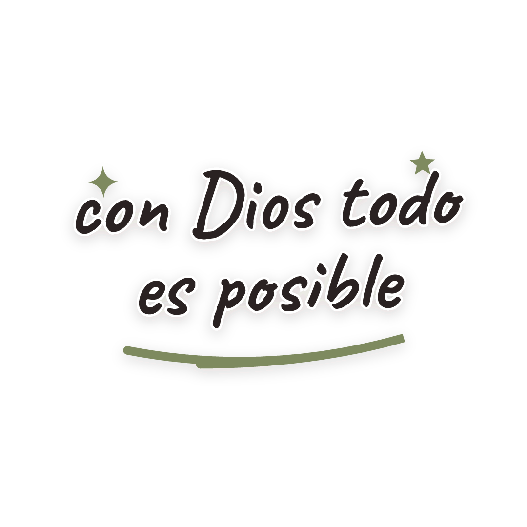 Sticker: con Dios todo es posible