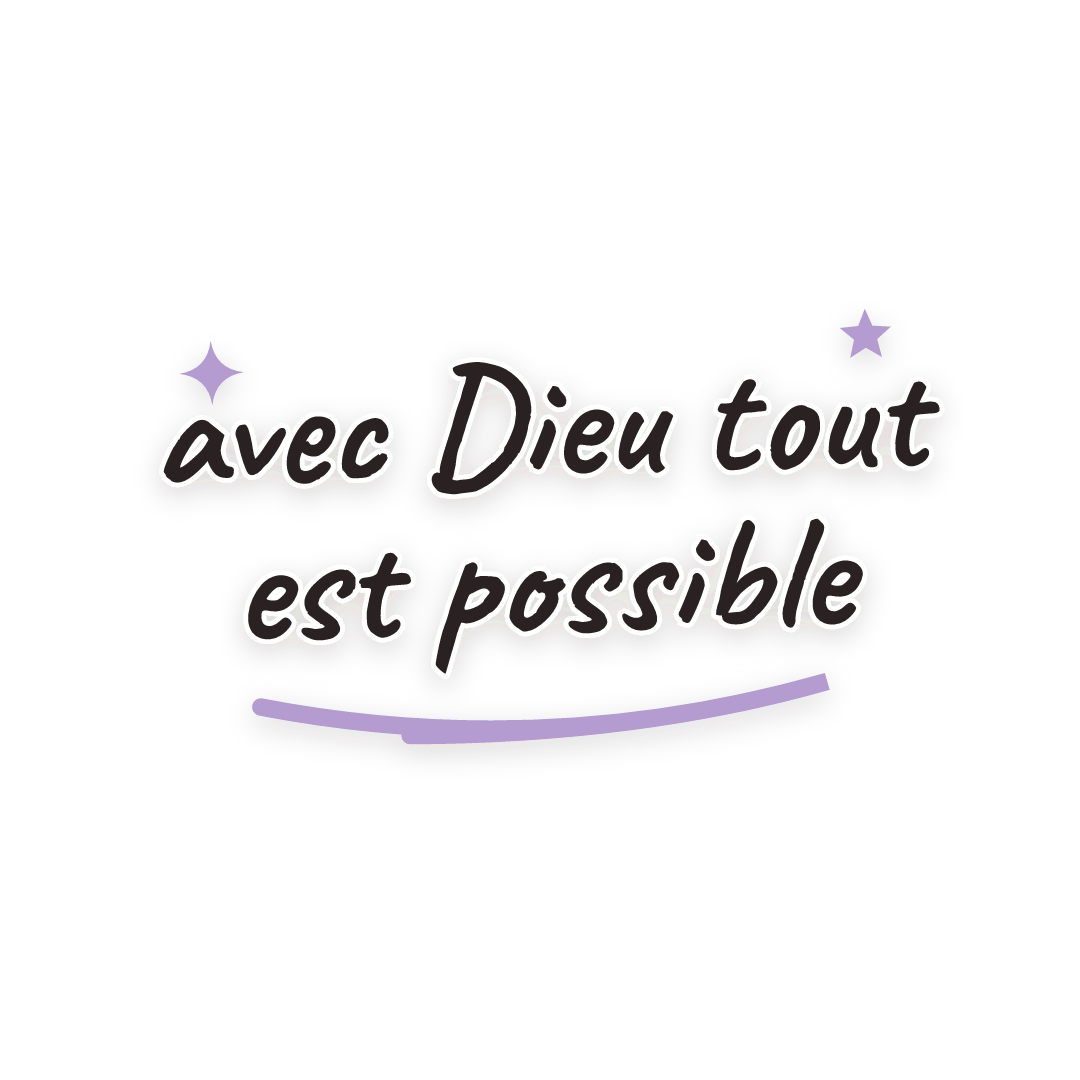 Sticker: avec Dieu tout est possible