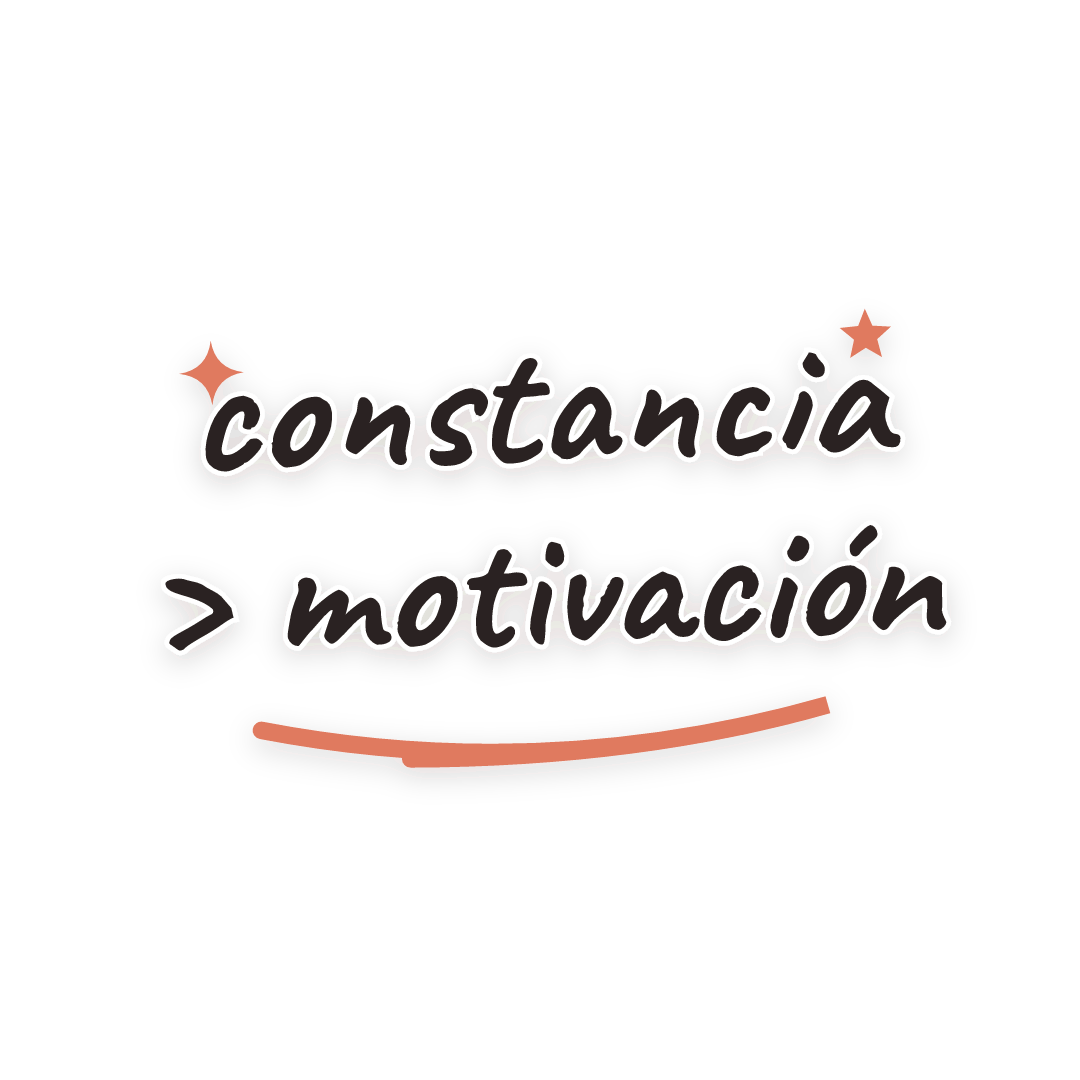 Sticker: constancia > motivación