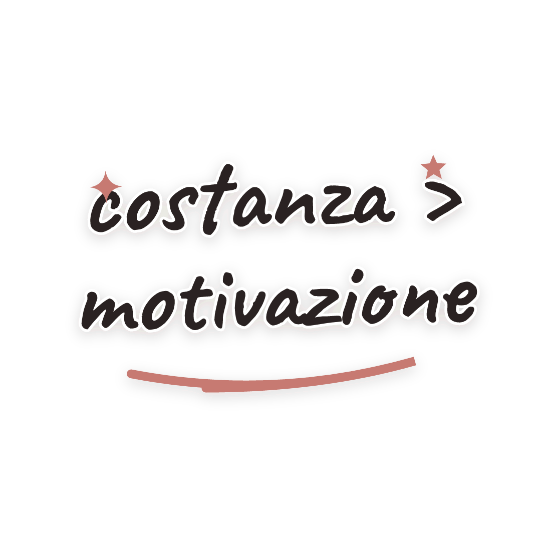 Sticker: costanza > motivazione