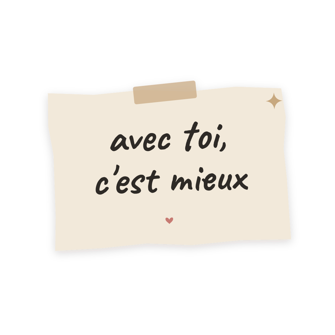 Sticker: avec toi, c'est mieux