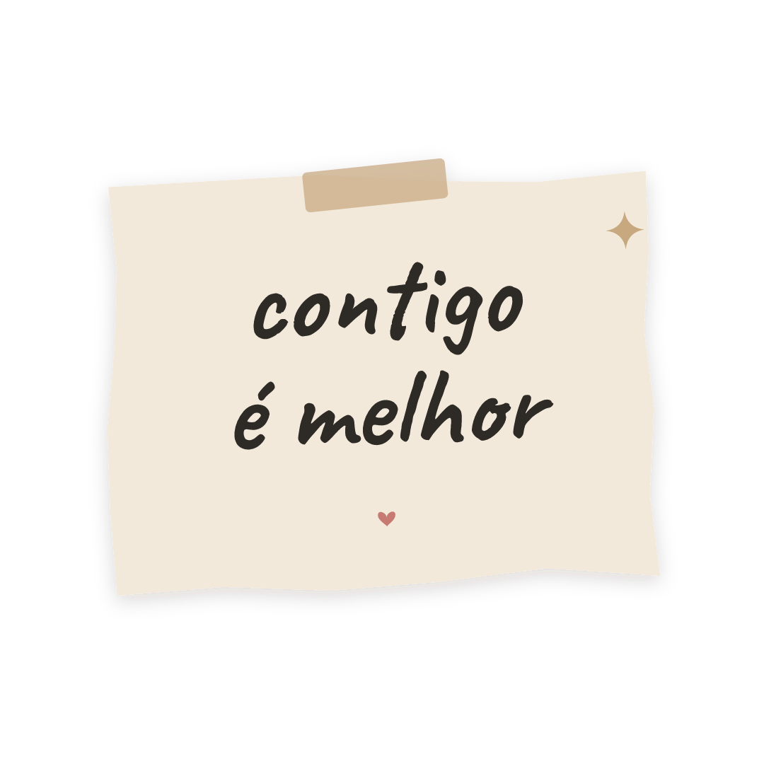 Sticker: contigo é melhor